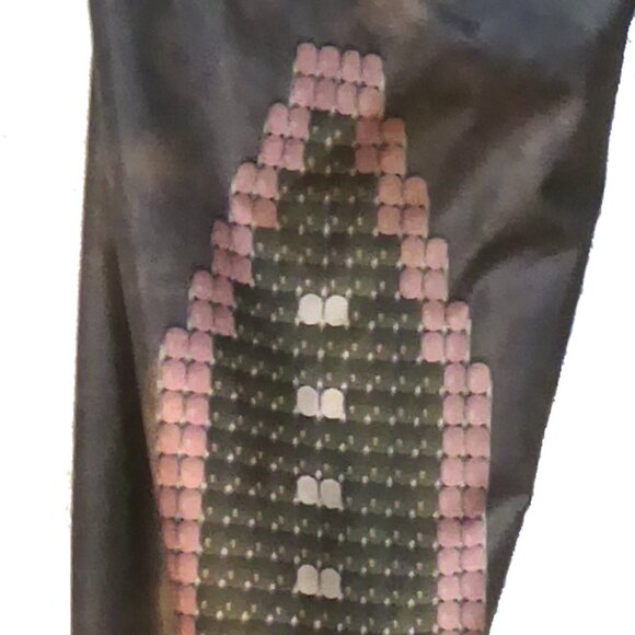 Teeki Stacked Marble Chevron Print Leggings, size X-Small - Picture 4 of 6